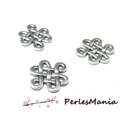 PAX 25 Connecteurs Papillons metal Argent Antique PS1192625