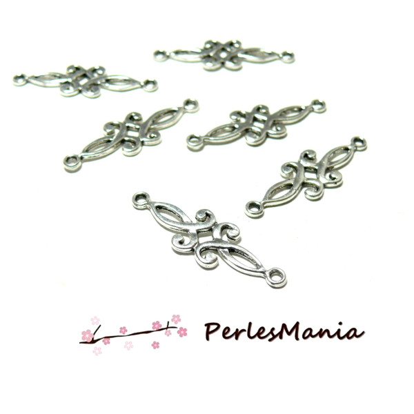 pendentifs multiconnecteur ART NOUVEAU metal  ARGENT antique