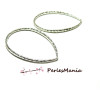Connecteurs Martelés Goutte 60mm – Métal Argent Vif