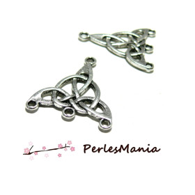 PENDENTIFS, MULTICONNECTEUR,Chandeliers TRIANGLE CETIQUE, Laiton finition ARGENT ANTIQUE