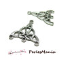 PENDENTIFS, MULTICONNECTEUR,Chandeliers TRIANGLE CETIQUE, Laiton finition ARGENT ANTIQUE