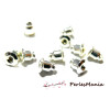 embouts poussoir tube  pour Boucle d'oreille puce Argent Vif Qualité Cuivre PS1113281