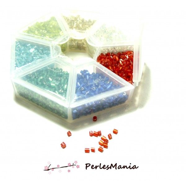 1 boite de 560 perles de 2.2mm Multicolores pour création de bijoux