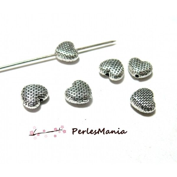 PAX 50 perles intercalaire Coeur Noeud Celtique PS1110136
