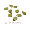 Pendentifs Goutte  11 par 8mm metal couleur Bronze