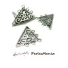 PAX 25 multiconnecteurs Chandeliers ETHNIQUE Flower 24mm avec 5 attaches ARGENT ANTIQUE PS1101207