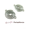 Connecteurs Spirales 18mm – Métal Argent Antique