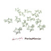 Pendentifs breloques Etoile 10mm, couleur Argent Vif