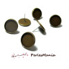 Supports de Boucle d'oreille Puce Bronze 16mm