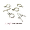 Sets Fermoirs T Toggle 22mm & 19mm – Argent Platine
