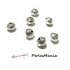 PAX 20 perles intercalaires Bicones metal couleur Argent Antique PS11102148