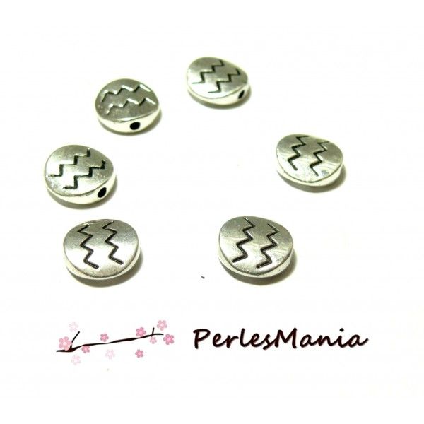 PAX 20 perles intercalaires Bicones PM metal couleur Argent Antique PS11102143