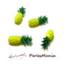 2 pendentifs ANANAS émaillés 3D ( S1194301 )