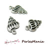 PAX 25 pendentifs breloque Ange 20mm metal couleur Argent Antique PS11016786