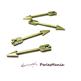 Pendentifs Breloque Flèche 29mm – Métal Couleur Bronze