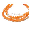 Perles imitation Jade Orange 4mm