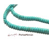 Perles Rondelles, Turquoise reconstituées, Couleur Turquoise 4 par 2mm