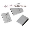 PAX 2 SET DE FERMOIRS MAGNETIQUES ARGENT PLATINE S1154124