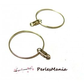 pendentifs Anneau Cercle connecteur 29mm Doré S11102812 Qualité cuivre