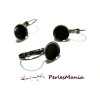 17130170534OR PAX 20 Boucles d'oreille dormeuse Plateau Rond 10mm metal couleur Or Rose