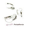 17130170534GU PAX 20 Boucles d'oreille dormeuse Plateau Rond 10mm metal couleur Gun Metal