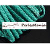 2 m CORDON tressé simili cuir H2511 PLAT TURQUOISE  5 par 2mm, DIY 
