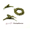 Sets Fermoirs T Toggle Oiseau du Paradis – Métal Couleur Bronze
