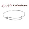 Bracelets jonc extensibles  métal ARGENT PLATINE