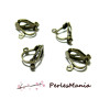 Supports de Boucle d'oreille clip avec attache metal couleur Bronze H109