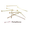 PAX 150 Tiges extra fines tête ronde 50 par 0.5mm metal couleur BRONZE PS1110340