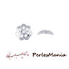 500 coupelles coquille calottes Fleurs 8mm 2N6522 ARGENT VIF 