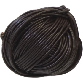 PAX 5 mètres Cordon Fil CUIR Veritable 2mm NOIR 150730201551N
