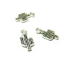 Pendentifs Breloque Cactus 15mm – Métal Argent Antique