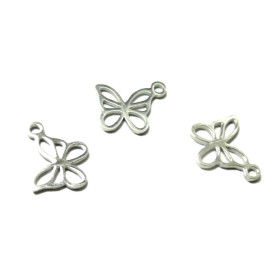 Pendentifs Connecteurs Papillon en Acier Inoxydable  pour création de bijoux raffinés