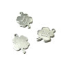 H01822 PAX 4 Pendentifs Trèfle à 4 feuilles Good Luck en Acier Inoxydable 