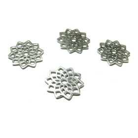 Pendentifs Fleurs en Acier Inoxydable