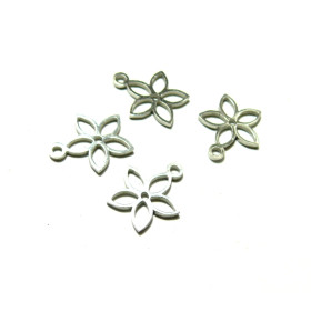 Pendentifs Fleurs 5 pétales en Acier Inoxydable  pour bijoux raffinés