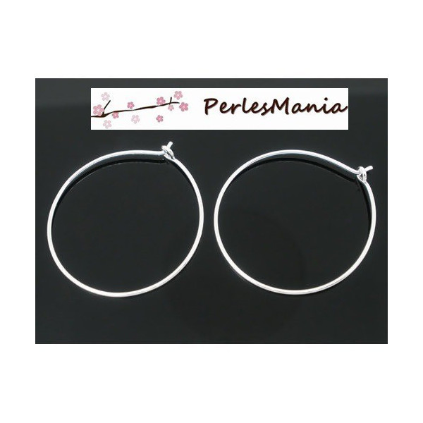 Créoles métal couleur Argent Vif