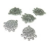 Multiconnecteurs Rond Mandala metal couleur Argent Antique
