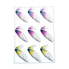 S11105879 PAX de 2 Planches imprimées d'ailes de papillons pour bijoux résine Multicolores 