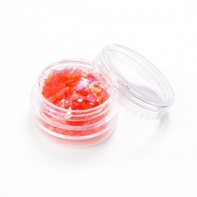 boite imitation Nacre paillette Rose Flash pour inclusion résine, scrapbooking, DIY pour nail art, scrapbooking, DIY