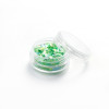 boite imitation Nacre paillette Vert pour inclusion résine, DIY pour nail art, scrapbooking,