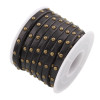 171228183509 50cm de cordon Simili Cuir clouté rivet bronze  5 par 3mm couleur 2
