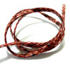 1m cordon 3 mm Imitation simili cuir serpent ROUGE HL109