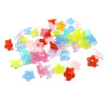 Perles Fleurs Lucite  Multicores 9 par 4.5mm Couleur aléatoire