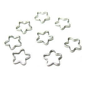 H1186311YS PAX 25 pendentifs anneau connecteur torsadés 25mm Argent VIF