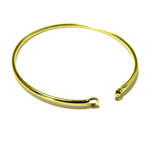 Supports bracelet Jonc avec anneau couleur Doré