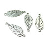 161003153606 PAX 20 Pendentifs Connecteurs Fleurs 25mm en metal couleur Argent Antique