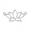 PS110105228 PAX 20 Pendentifs Connecteurs Feuille 32mm en metal couleur Argent Antique