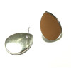 BN1134104BR PAX 20 Supports de Boucle d'oreille Puce Plateau Goutte 13 par 18mm couleur Bronze Qualité Laiton
